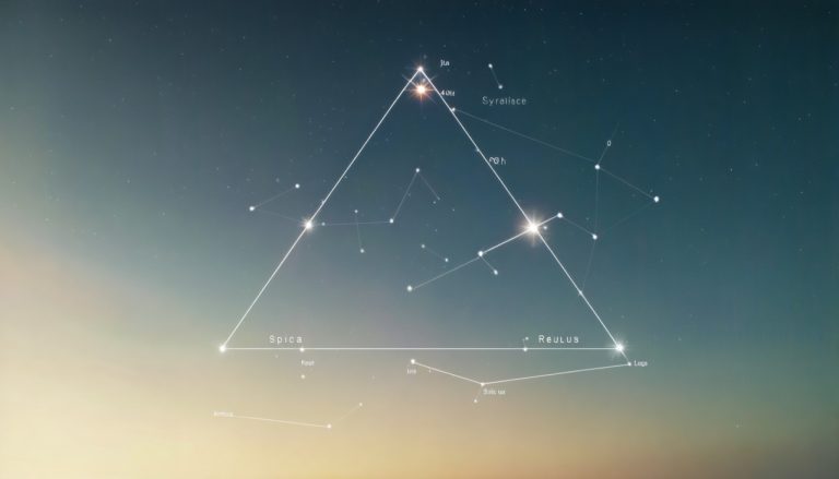 Descoperă Triunghiul Primăverii: O Dans Ceresc al lui Arcturus, Spica și Regulus